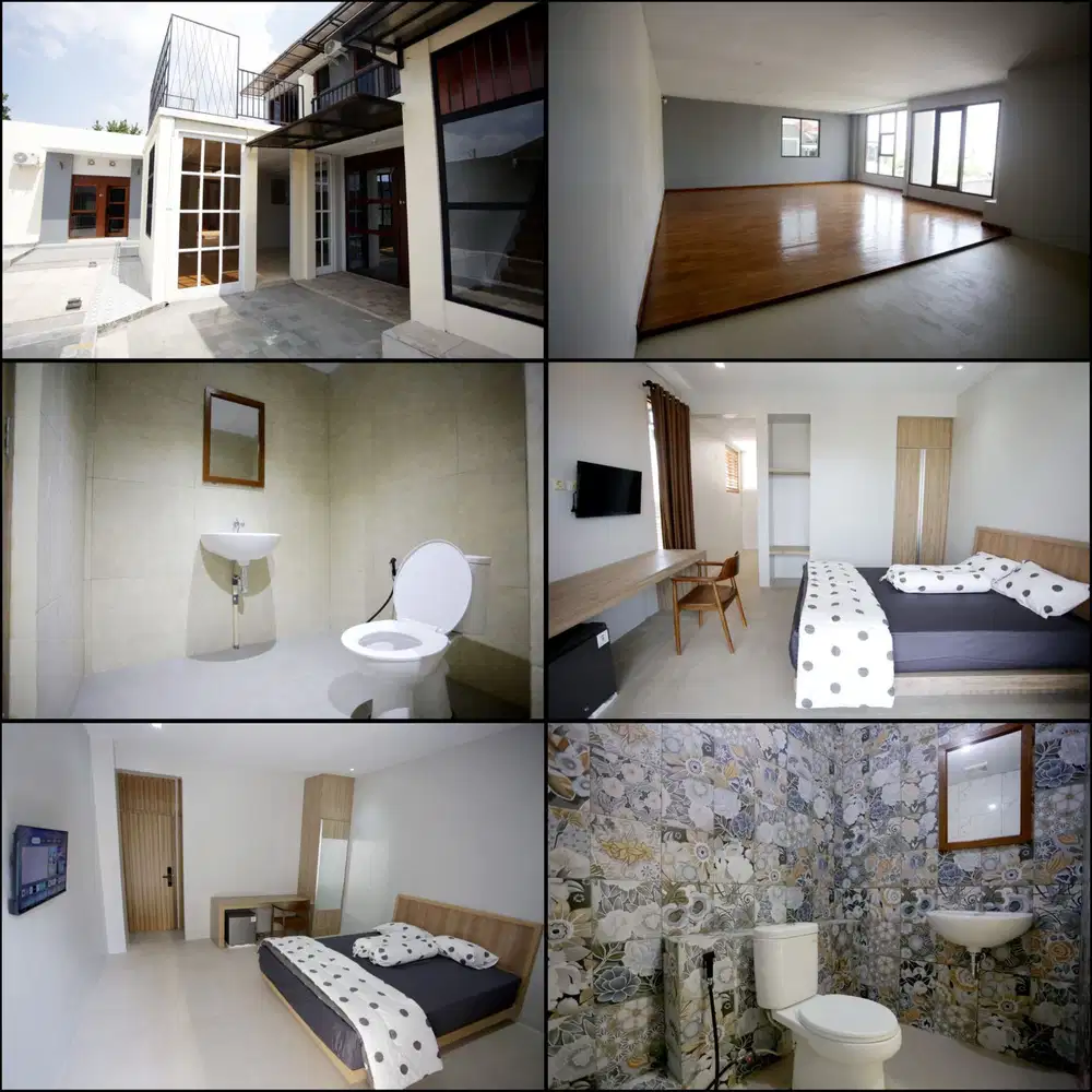 Guest house/ kost eklusif bangunan baru bagus untuk investasi