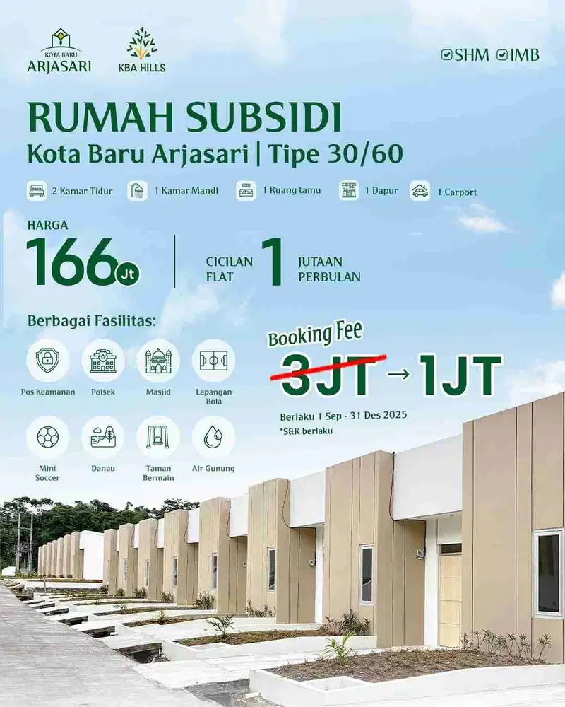 rumah murah subsidi kota baru arjasari banjaran