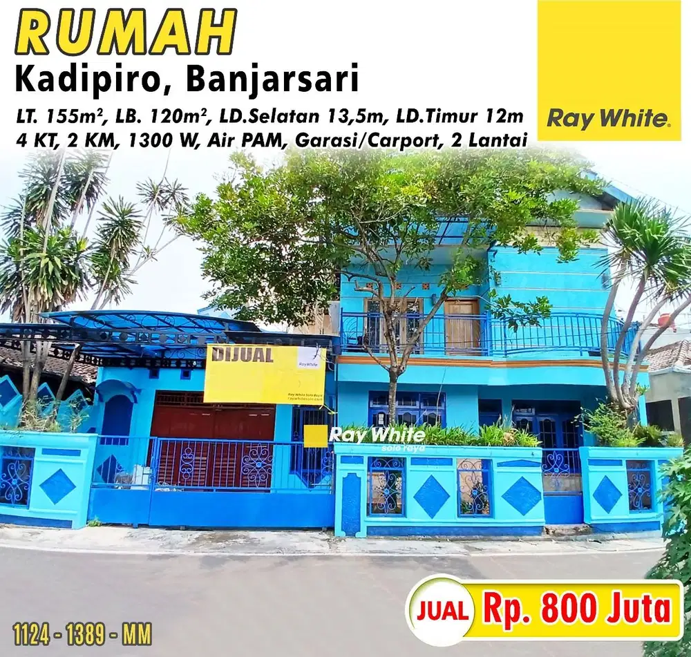 Dijual Rumah Hook 2 Lantai Bagus Siap Huni Di Solo Dekat Simpang Joglo