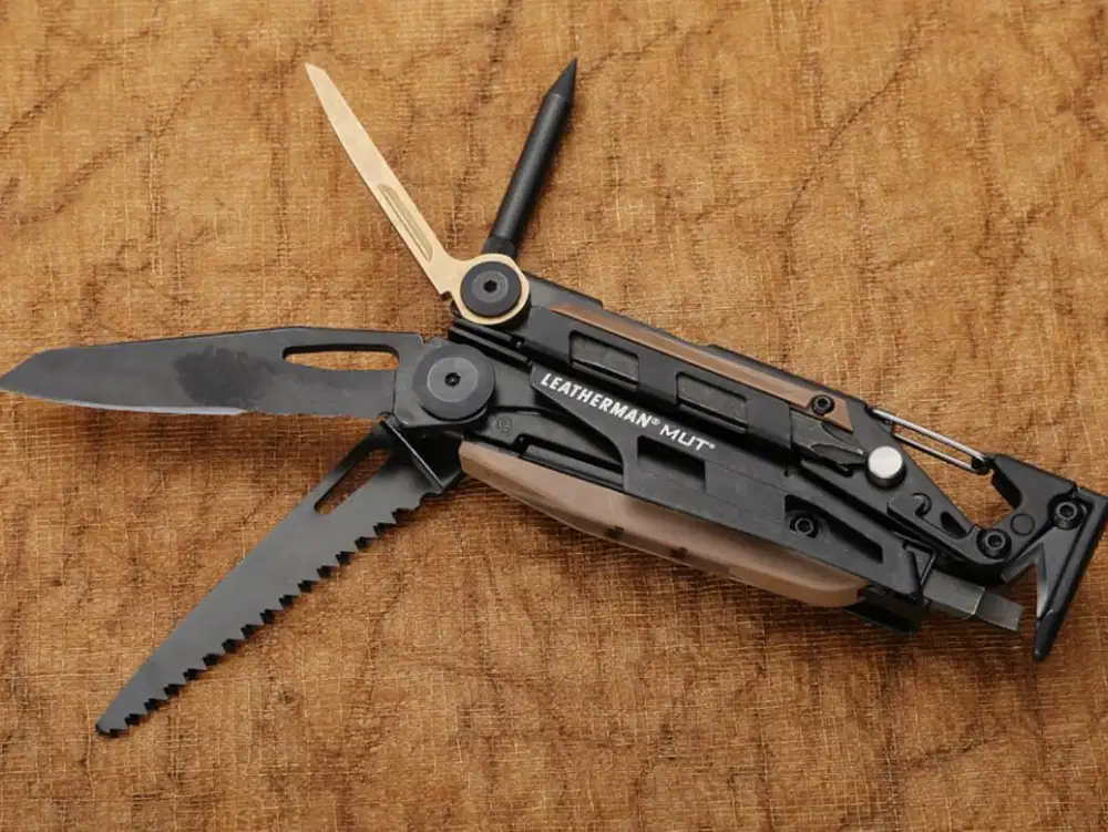 Leatherman Mut EOD, Tactical Multitool pisau lipat EDC