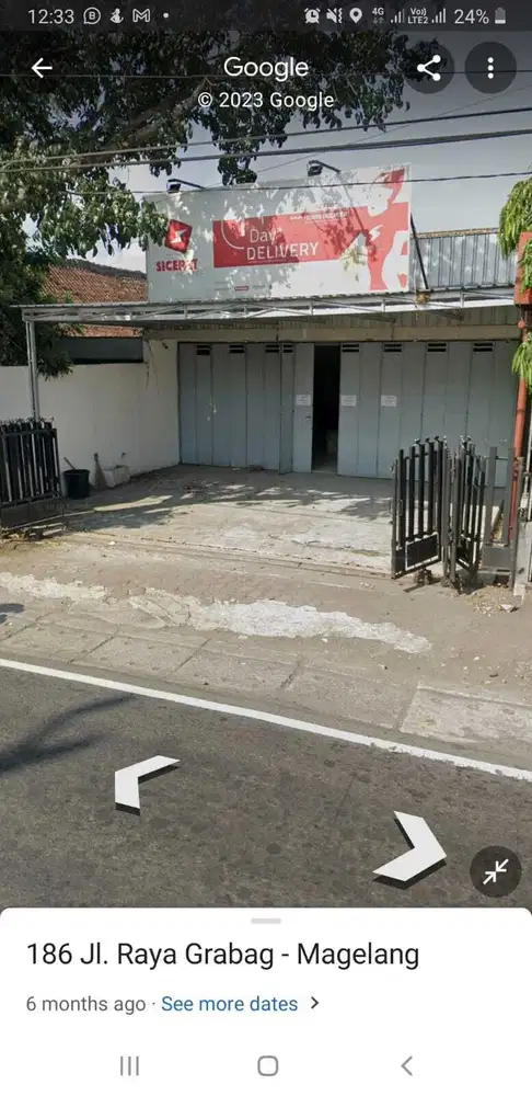 jual bangunan pinggir jalan raya ahmad yani magelang sudah renovasi