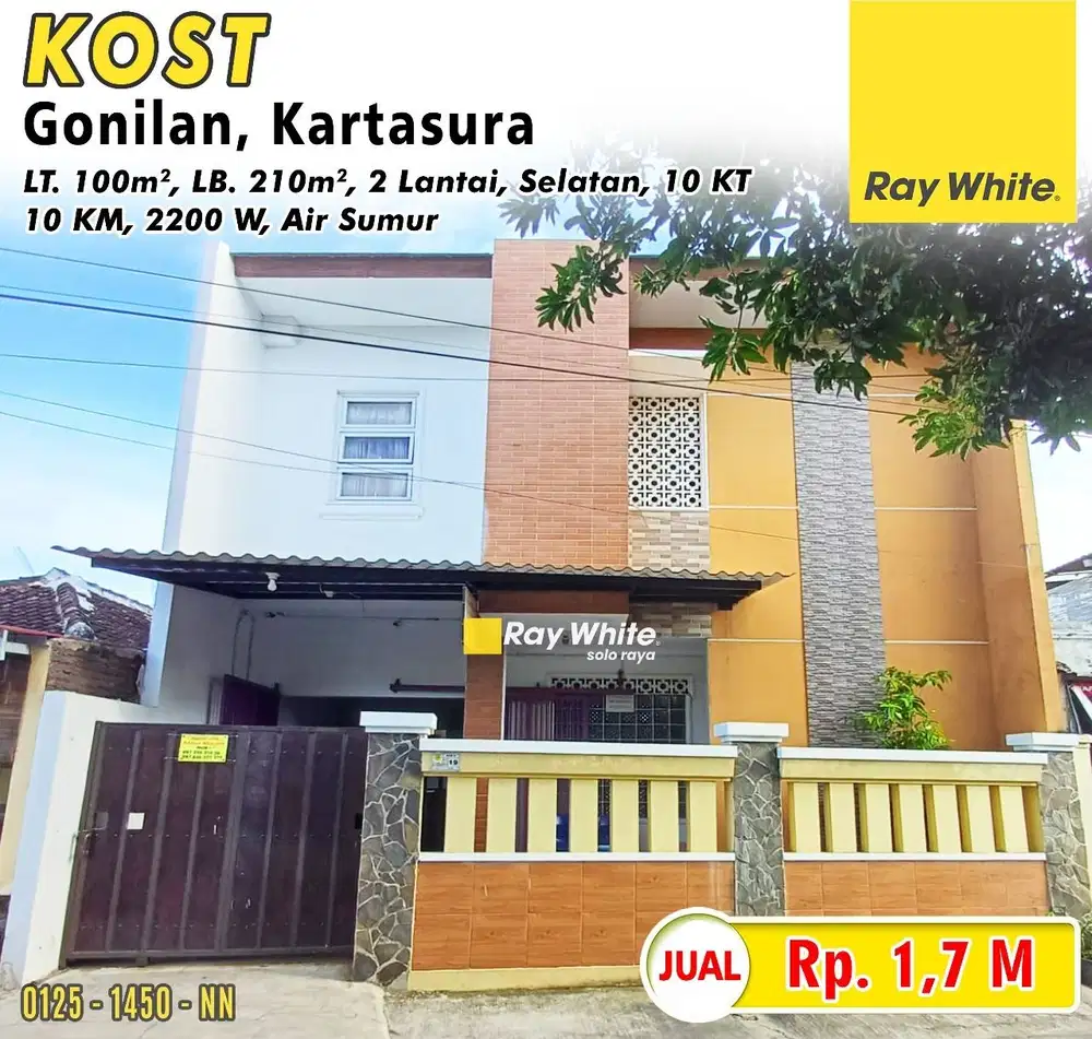 Dijual Kost Dekat Kampus UMS Solo Cocok Untuk Investasi