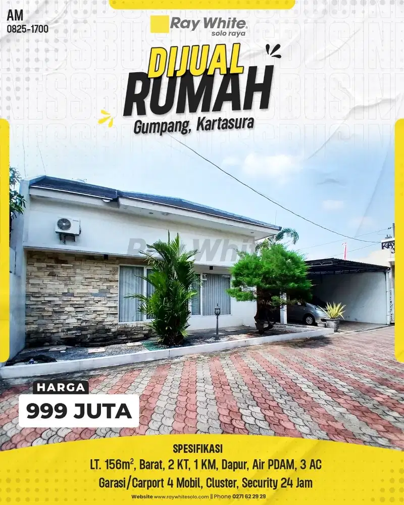 Kesempatan Emas! Rumah Cluster Siap Huni di Gumpang, Kartasura