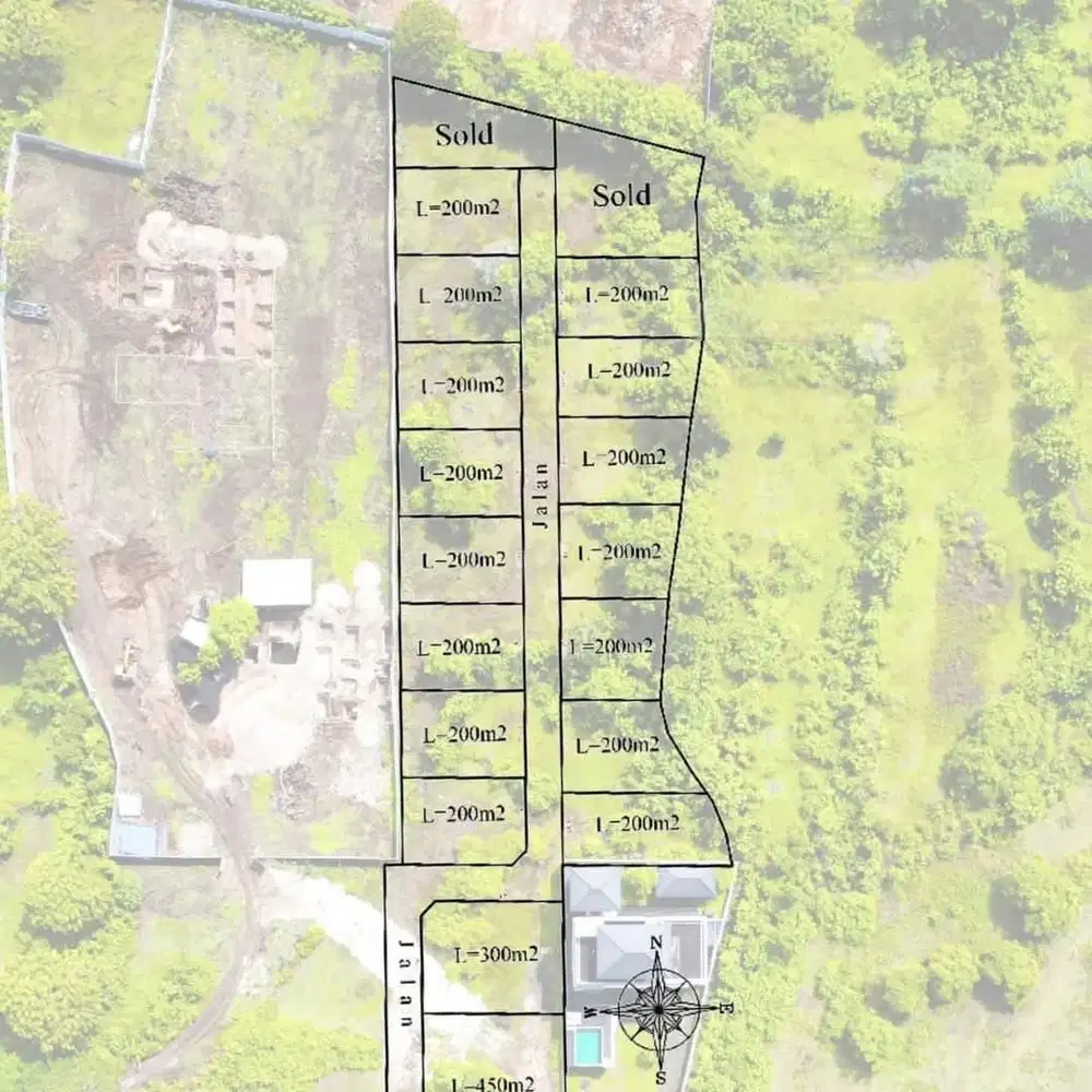 Tanah Kavling Luxury karang kembar Pandawa Bali