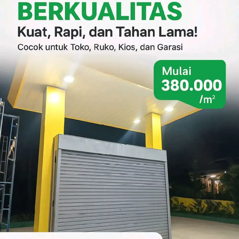 Rolling door galvalum anti karat