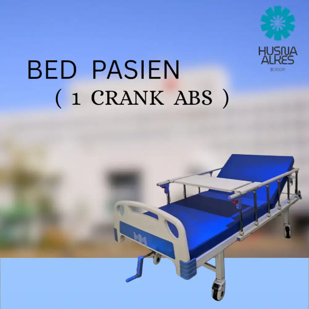 Bed Pasien 1 ( CRANK ABS ) / Ranjang Pasien 1 Engkol