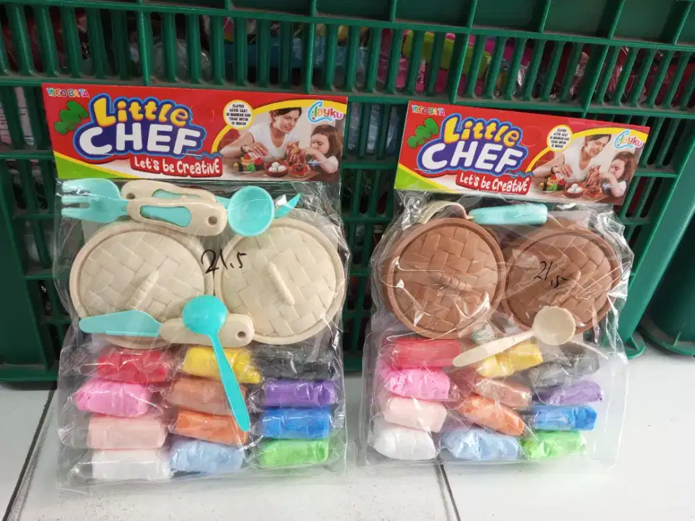 Mainan anak little chef clay masak