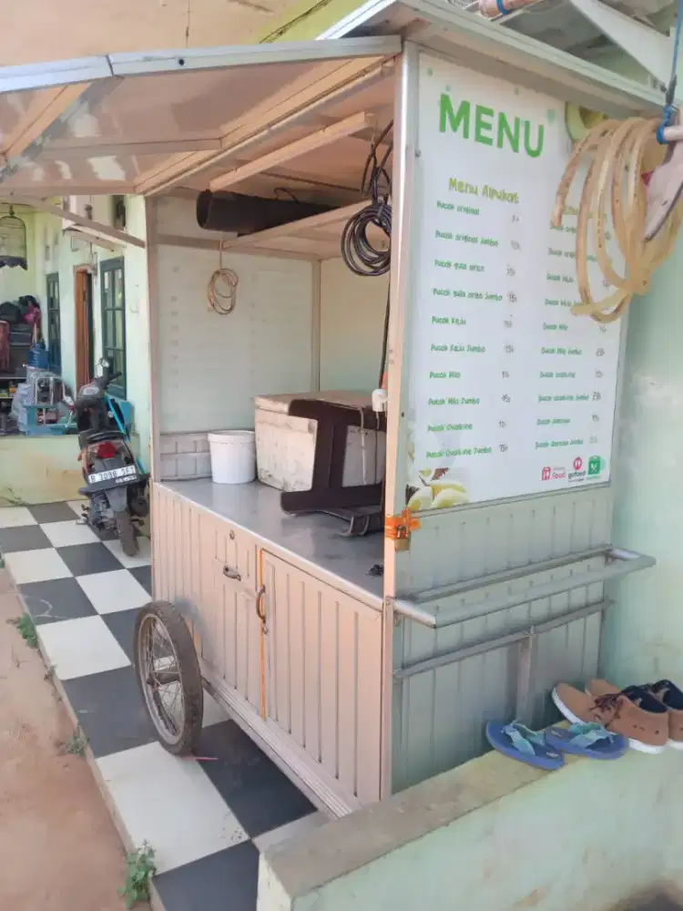 Dijual gerobak bekas alpukat kocok