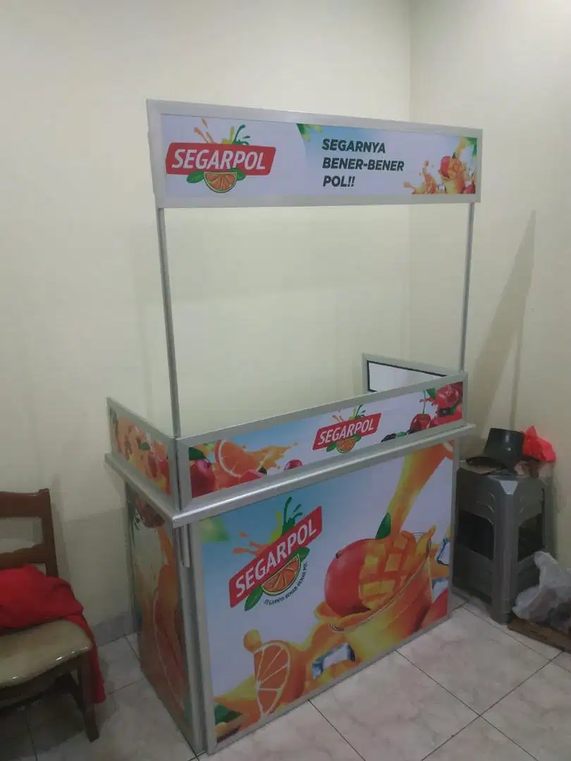 Booth Stanless Event desk portable