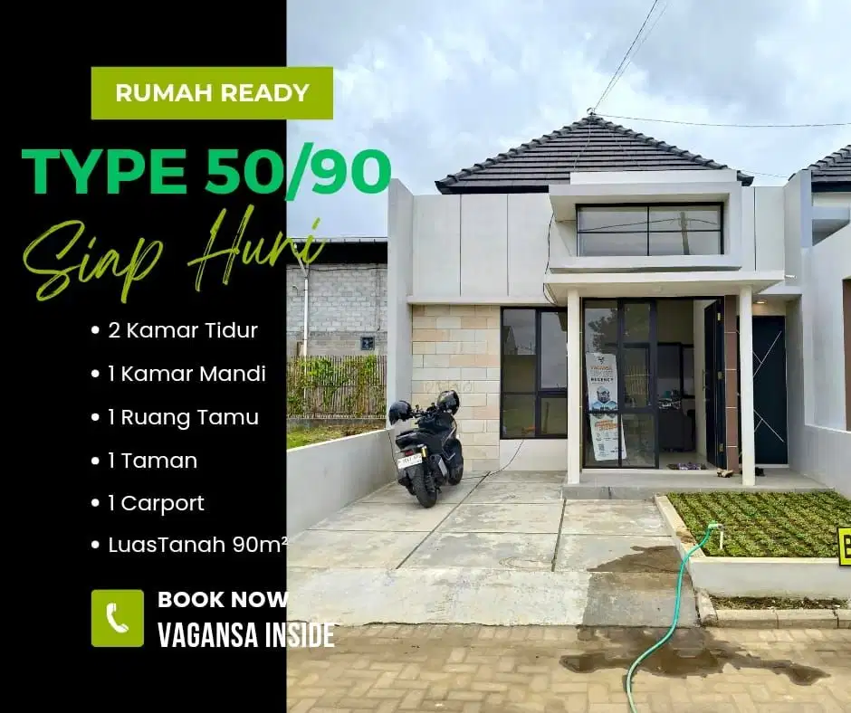 Rumah murah Saptorenggo Pakis Malang perum Vagansa Inside bisa KPR