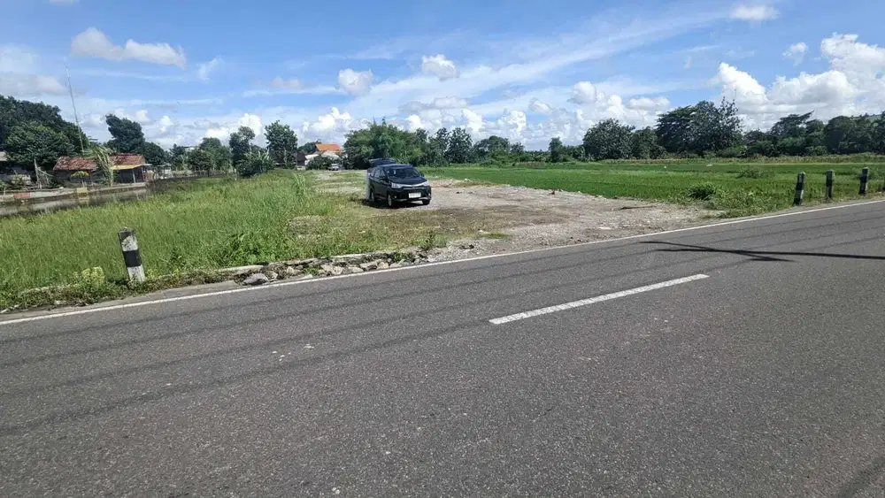 5 Menit RS PKU Gamping, Tanah Jogja Tepi Jl Raya Sidokarto Sidomoyo