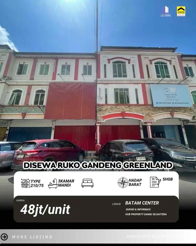 disewakan cepat ruko gandeng greenlanad