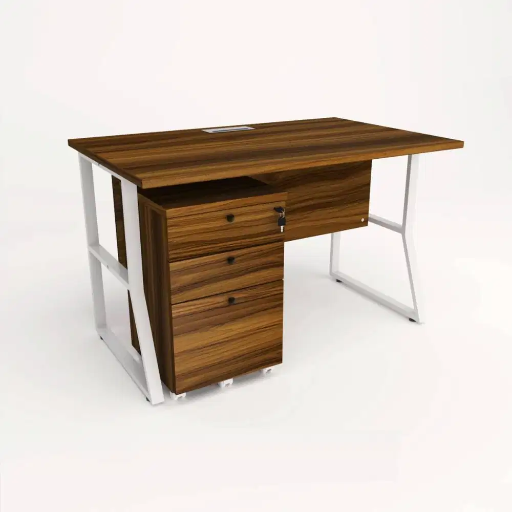 Meja Kantor Meja Kerja Bahan Melamine Free kirim Jakarta