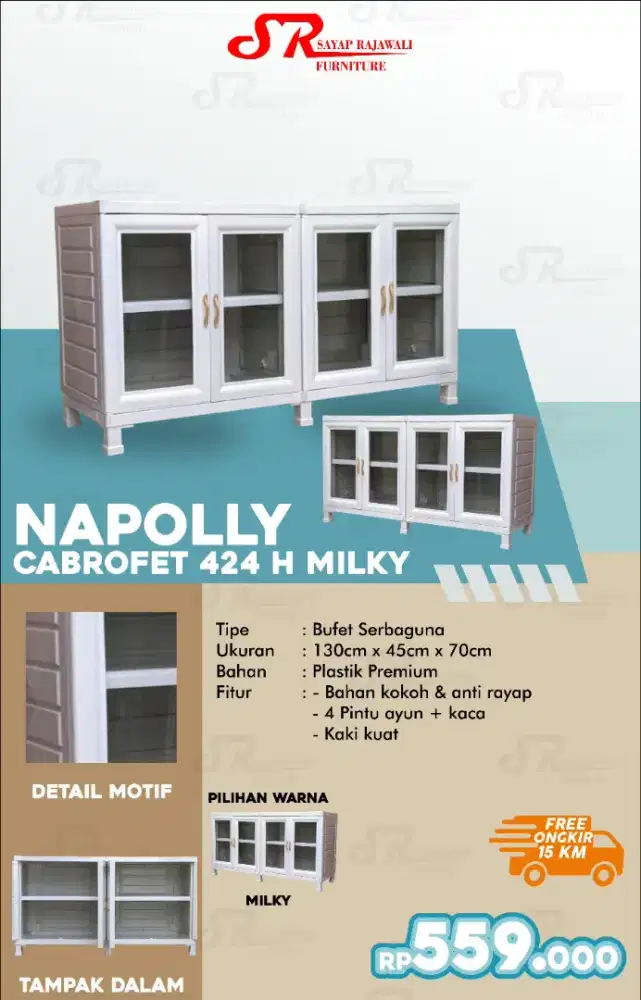 Lemari Napolly Cabrofet 424 Murah Area Jogja (ars)