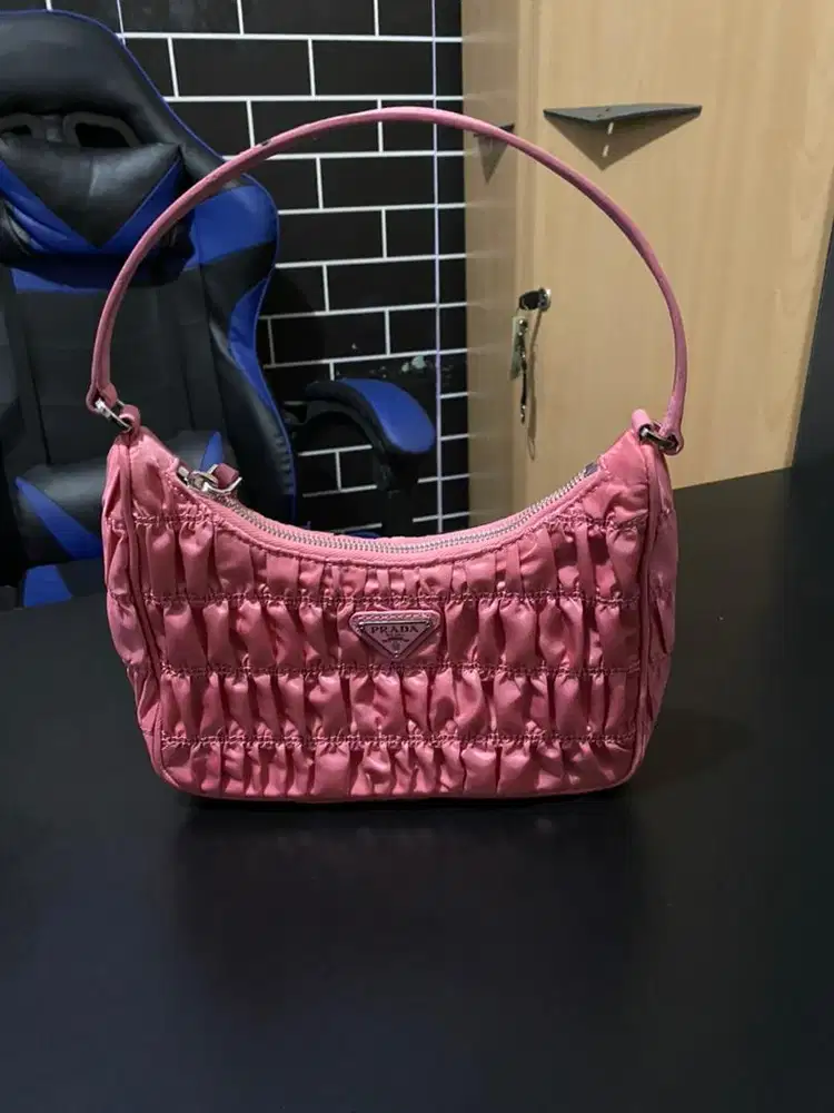 Shouder bag prada mini pink zip riri