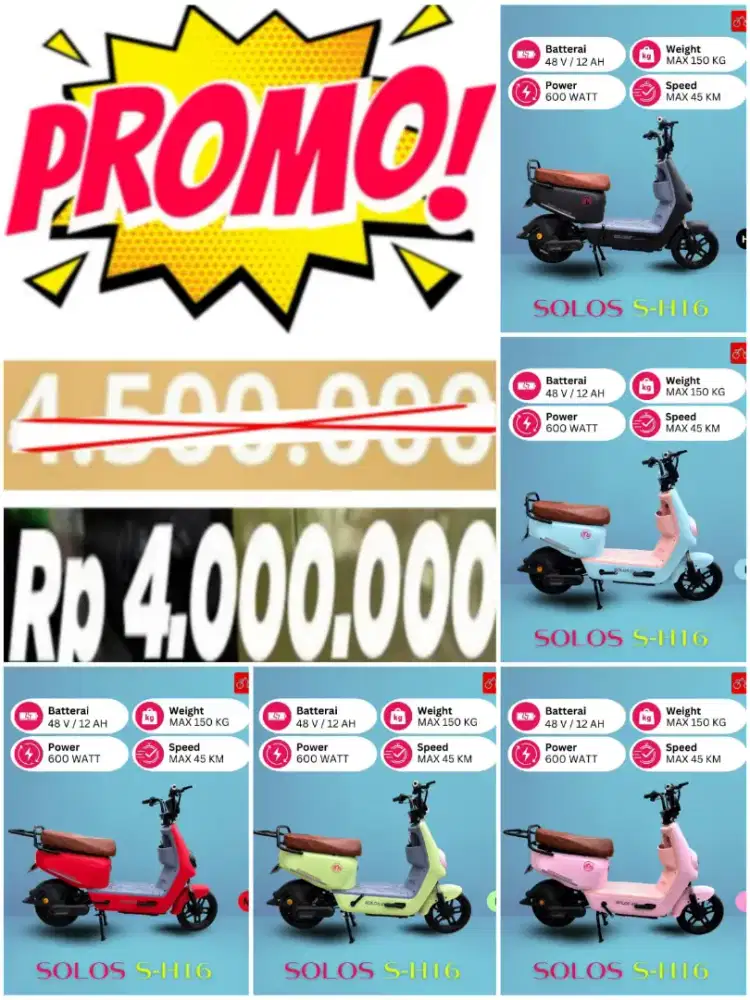 KREDIT Sepeda Listrik model terbaru