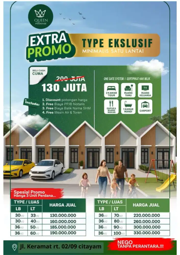 Rumah murah kwalitas mewah