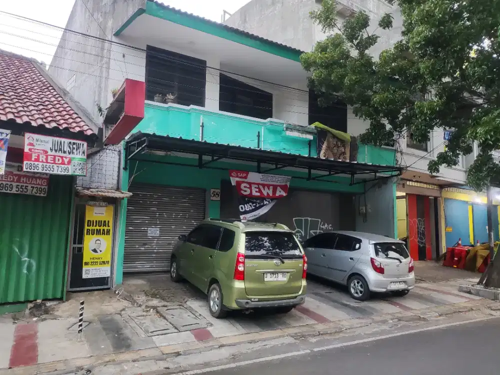 Disewakan ruko 2 lantai TP/langsung pemilik area CIKAWAO