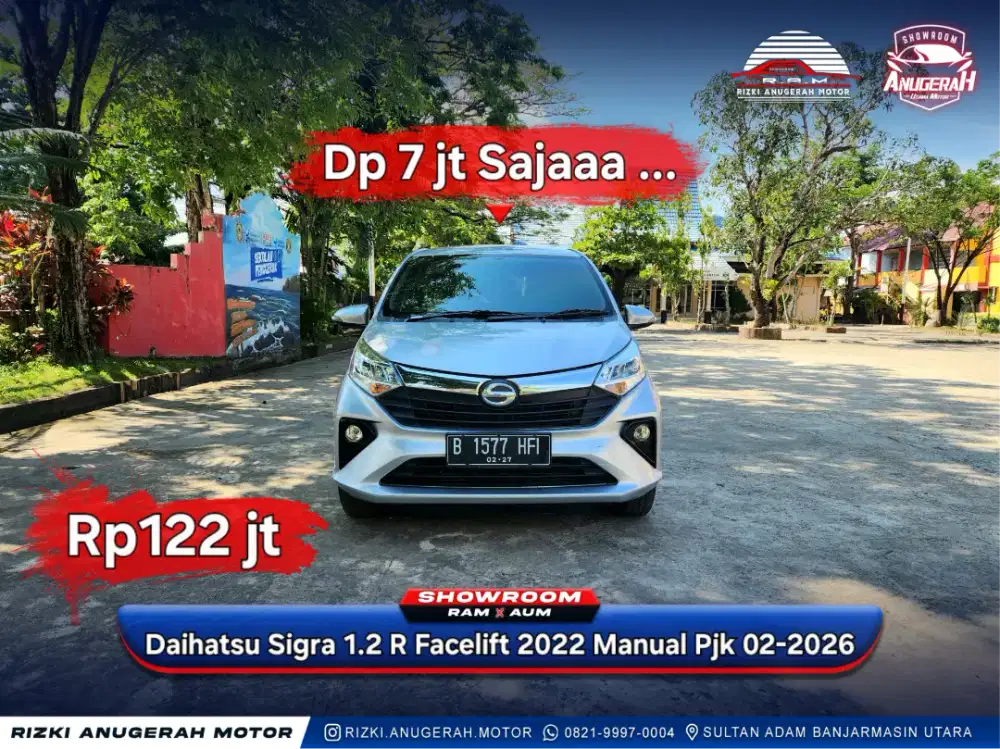 Dp 7jt Sigra 1.2 R MT 2022 Pjk 02-2026