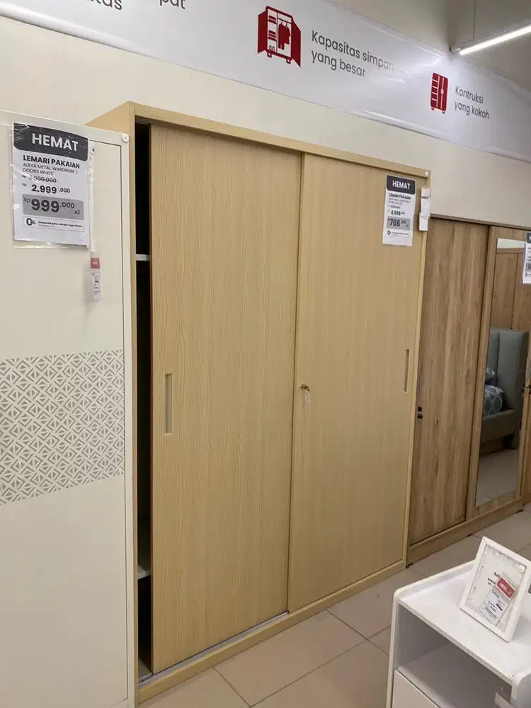 jual lemari pakaian besi murah informa/selma