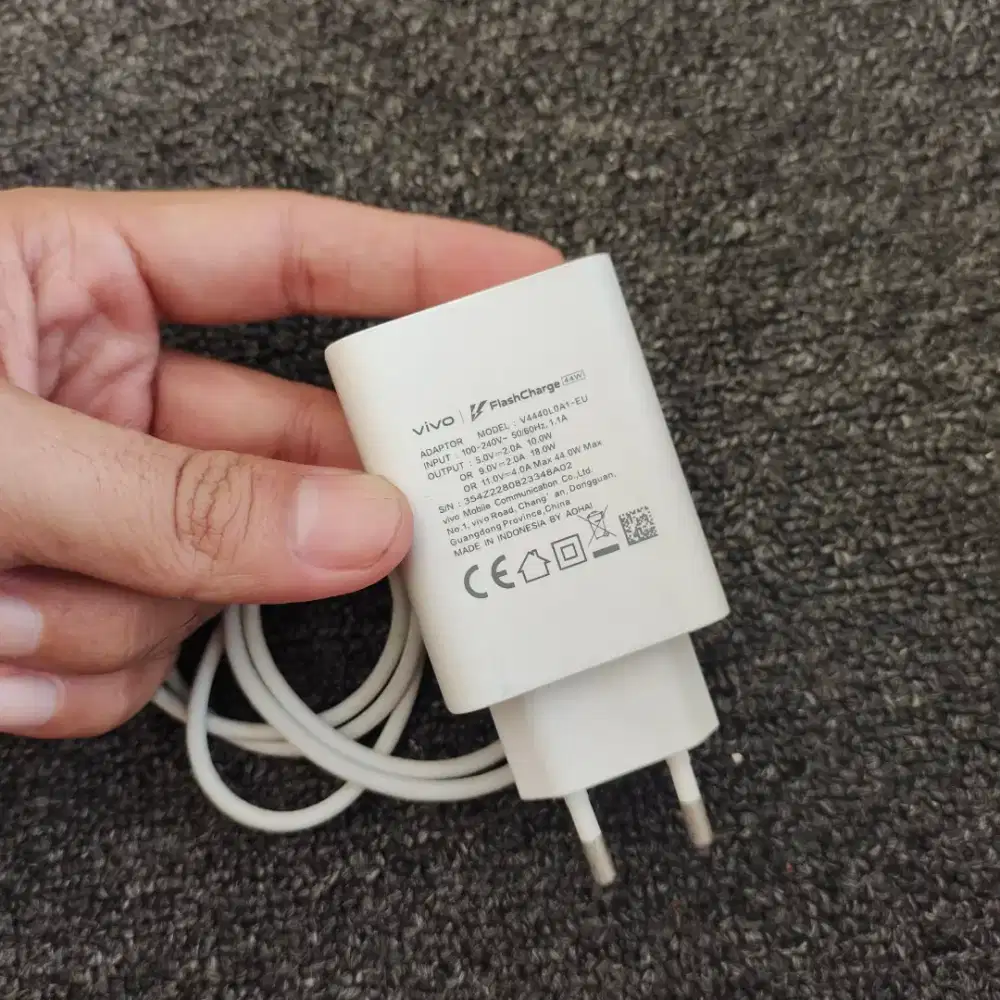 Charger Vivo Original FlashCharge 44W