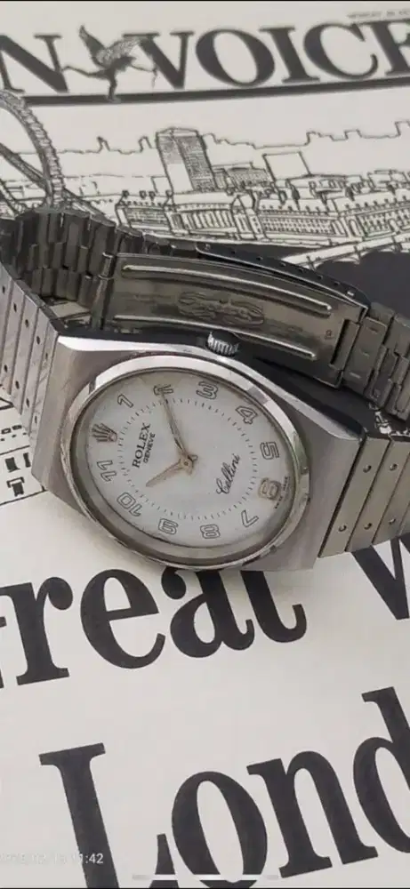 Rolex cellini 4233/9 white gold original rare jumbo size