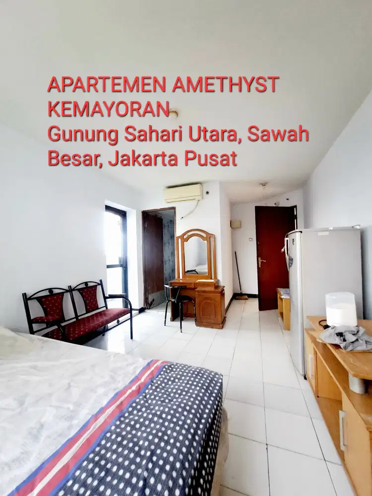 Apartemen Studio Amethyst Kemayoran Dekat Mangga Dua Mall Krl Busway Toll & Prj