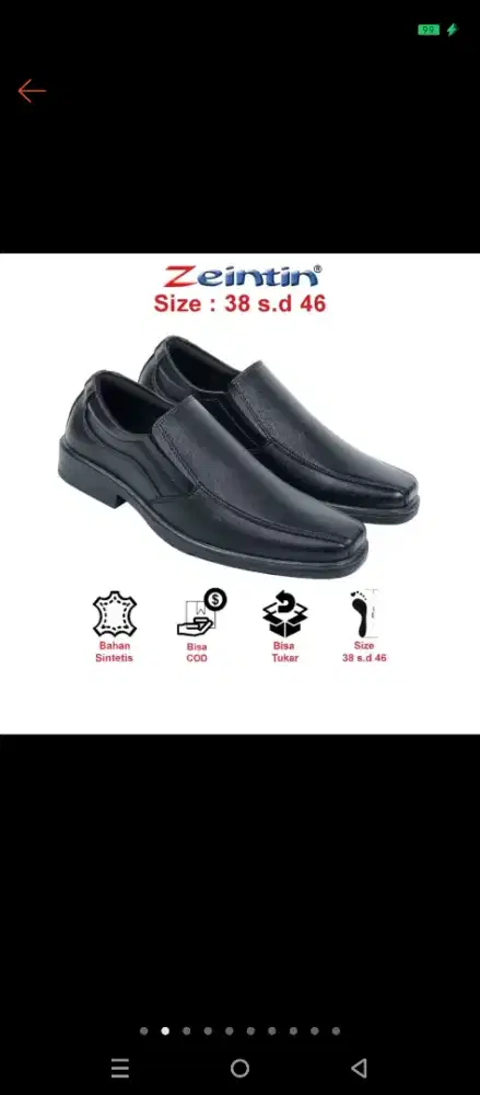 0Zeintin - Sepatu Pantofel Pria Dewasa Pantofel Cowok Sepatu Formal