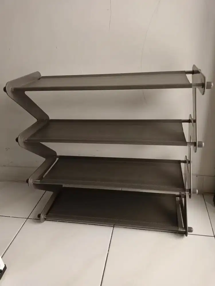 Dijual Murah Rak Sepatu/Rak Serbaguna 4tingkat Model Zigzag Uk47x19x46