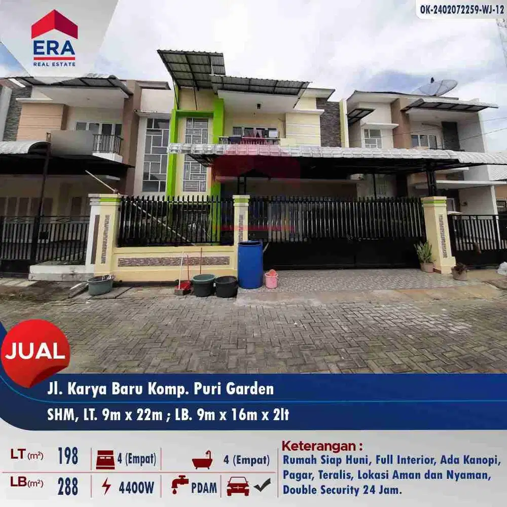 Dijual rumah siap pakai lokasi strategis di Karya Baru - TURUN HARGA