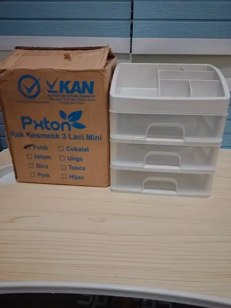 PROMO 40rb BARU- Rak Serbaguna Kosmetik/Laci Mini 3susun Uk.17x14x20cm