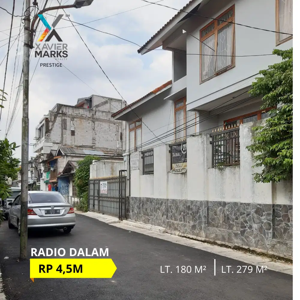 TURUN HARGA DIJUAL RUMAH SIAP HUNI POSISI HOEK RADIO DALAM  JL. H. SAJIM BELAKANG GRANDLUCKY KEBAYORAN BARU JAKARTA SELATAN
