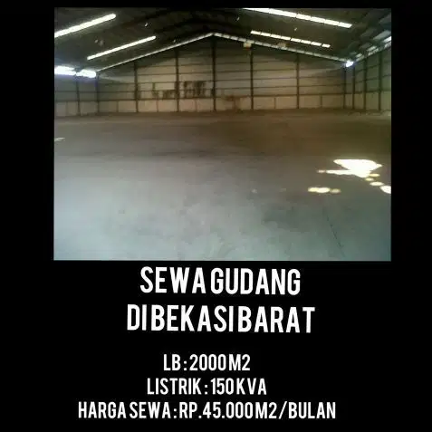 SEWA GUDANG DI BEKASI BARAT