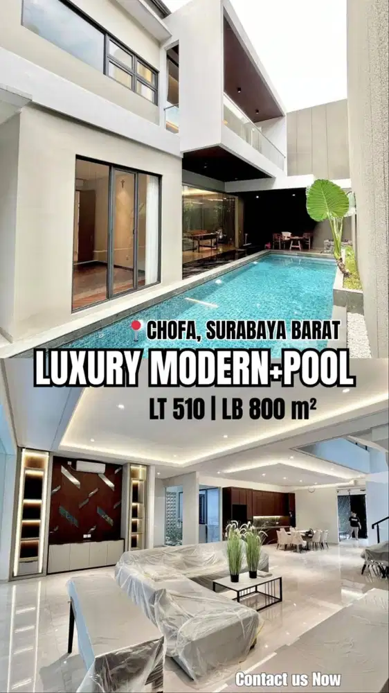 Dijual Rumah The Chofa Residence Ada Pool Furnish Mewah Siap Huni