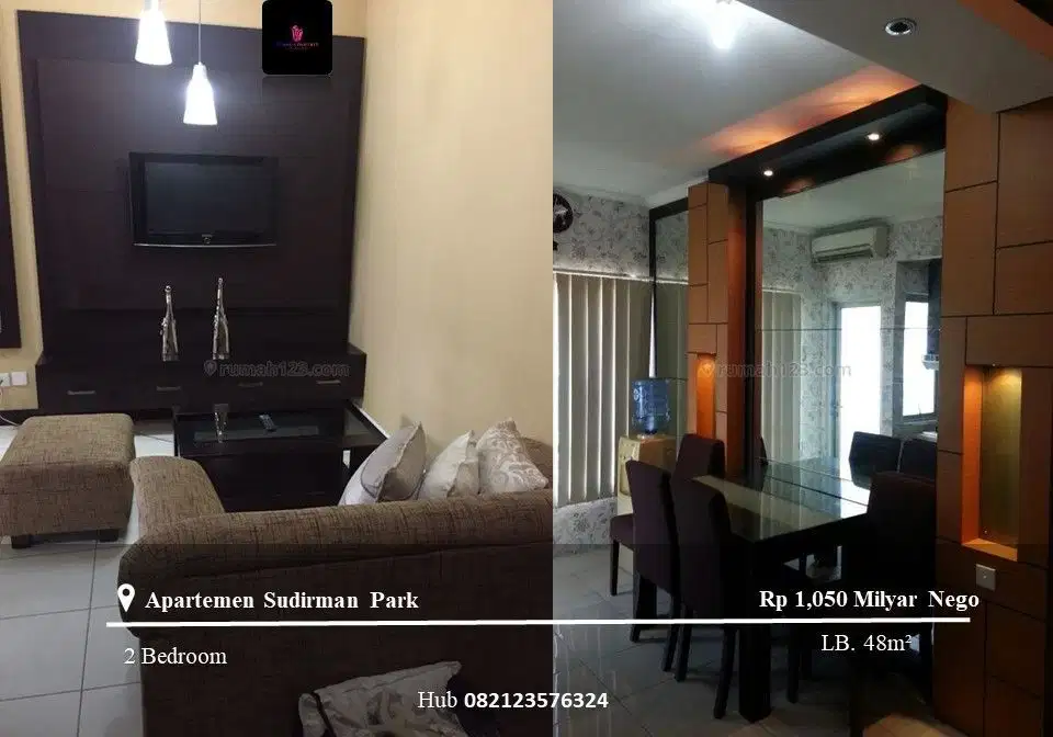 Dijual Apartement Sudirman Park 2BR Full Furnished
