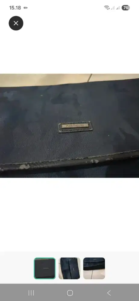 Tas hush puppies blue army ori kelopek pinggir aja