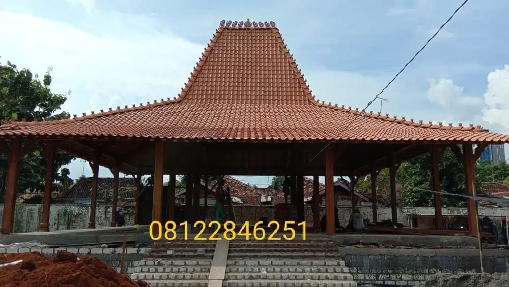 Jual Pendopo Joglo kayu Jati Rumah Joglo Gebyok Ukir dan Rumah Limasan Jati