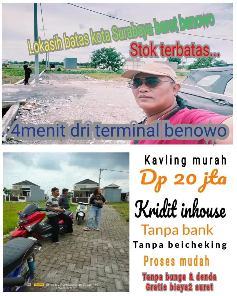 Tanah murah lokasi randu padangan mepet pakal surabaya