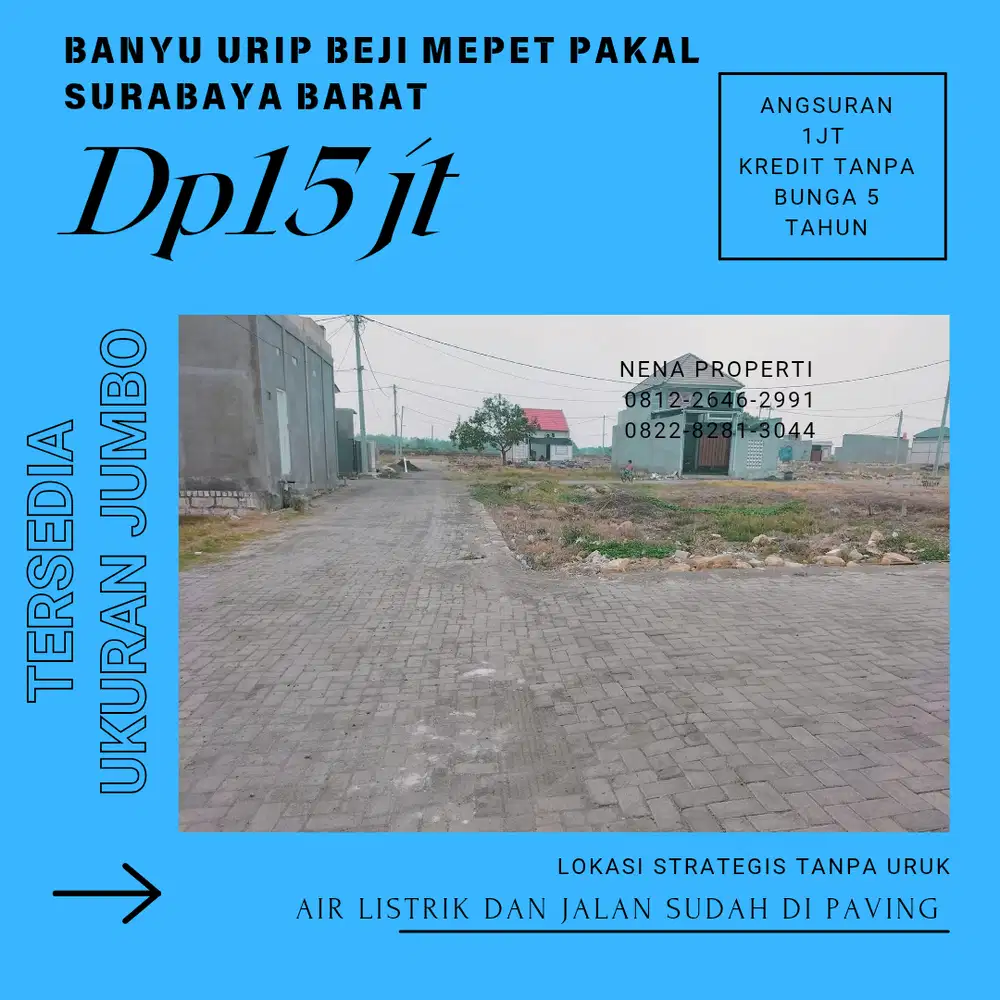 Jual murah kredit kavling banyu Urip DP murah meriah