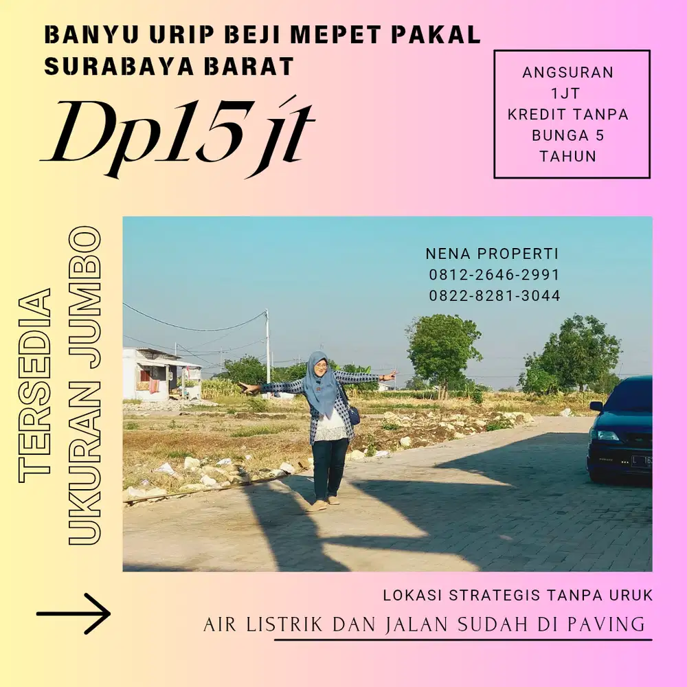 Kapan lagi ada kredit kavling di banyu Urip Dp murah nol poros
