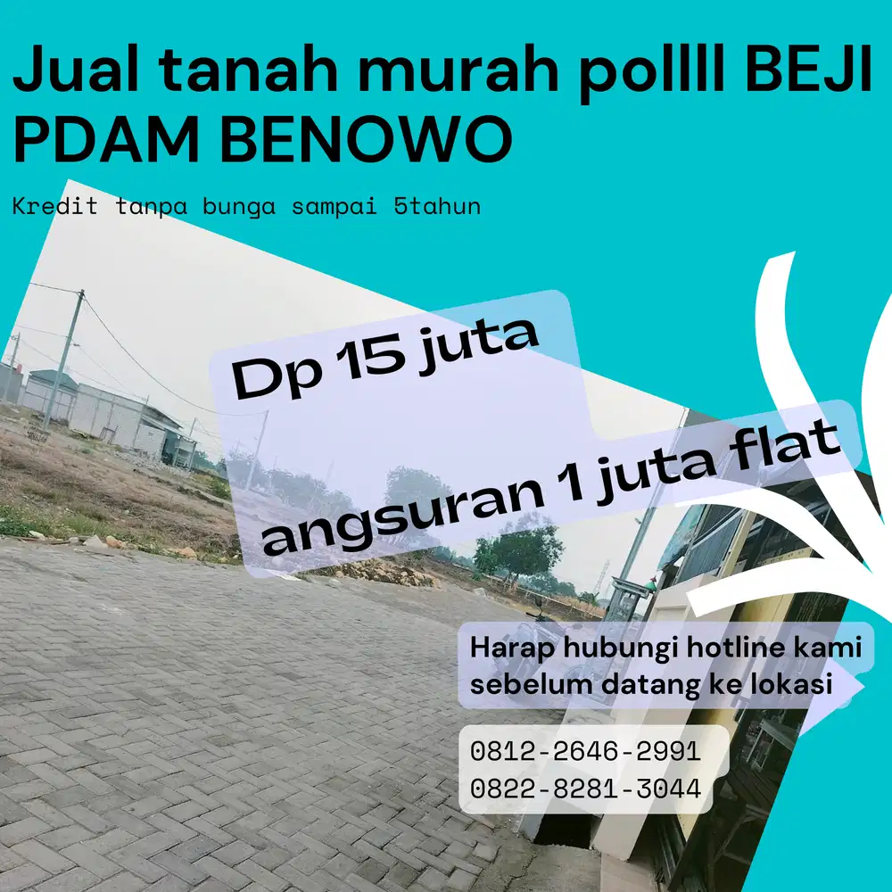Kavling viral di Benowo kredit 5tahun 1jt
