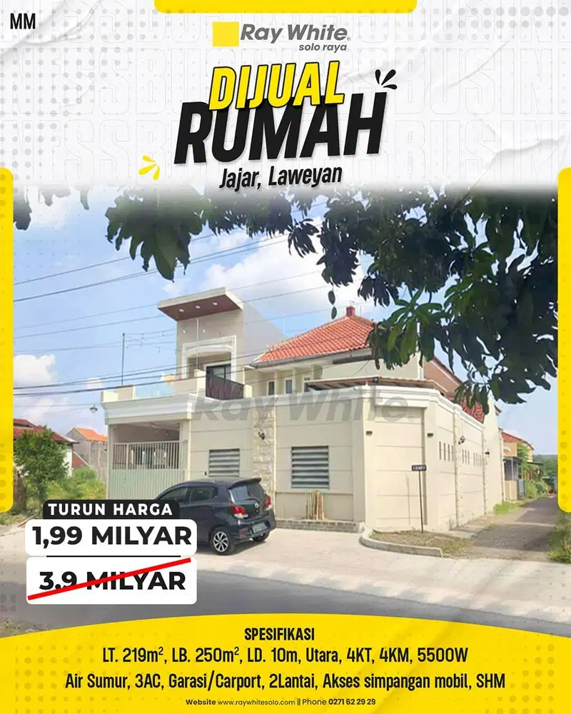 Dijual Rumah 2 Lantai Siap Huni Dekat UMS Dan Manahan Harga BU Khusus Bulan Ini !!!!