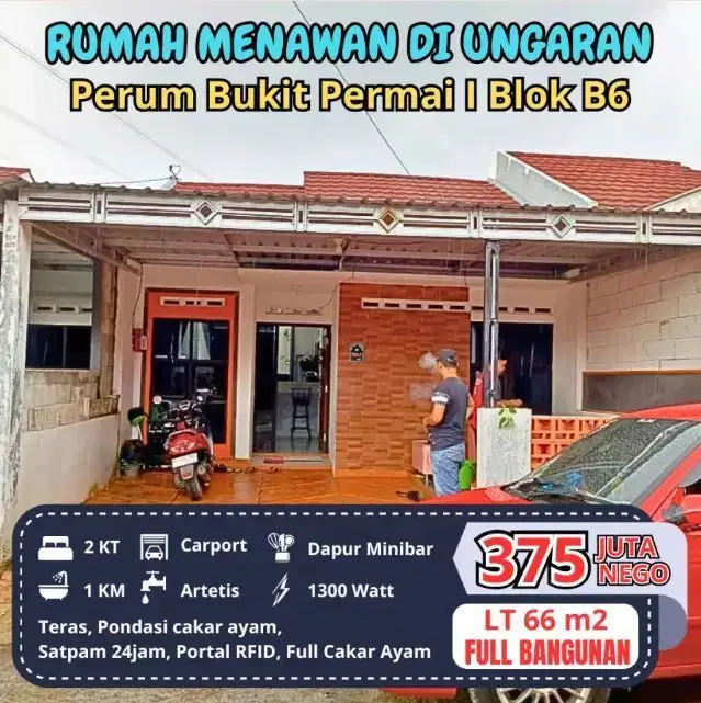 Jual Rumah Nyaman View Gunung Ungaran Siap Huni di Perum Bukit Permai 1 Ungaran