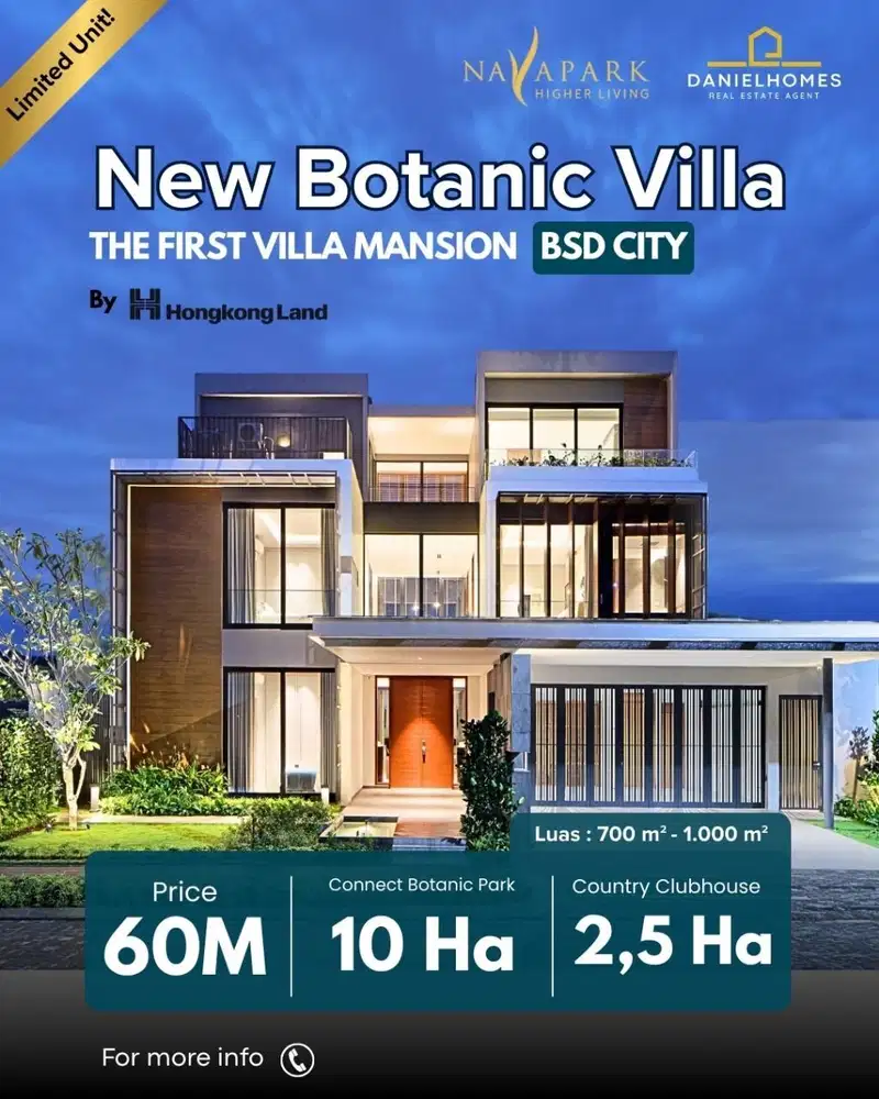 New Botanic Villa, Private Living Dalam Kawasan Navapark BSD City