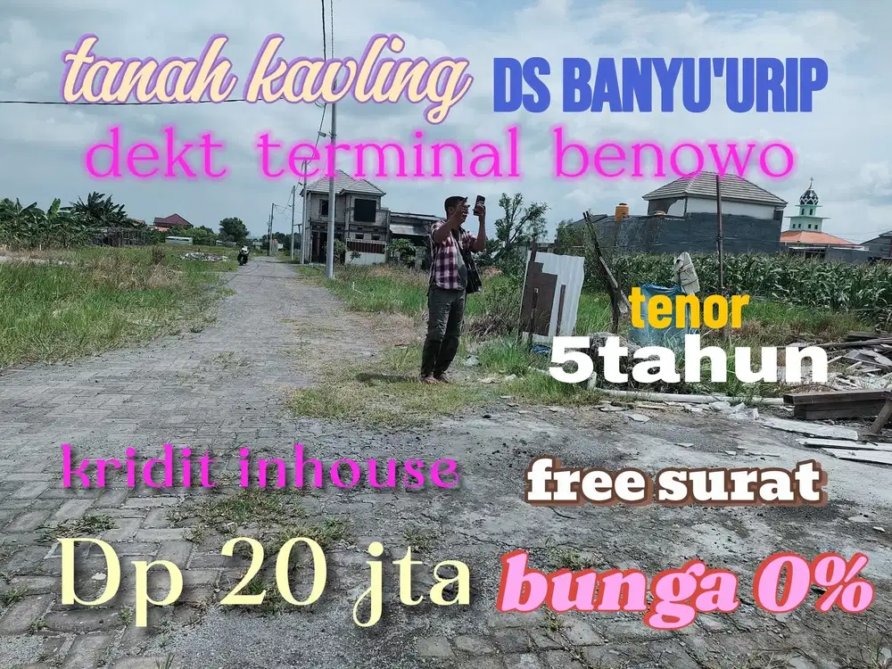 Kavling 100 meter jalan cor randu padangan Surabaya Barat