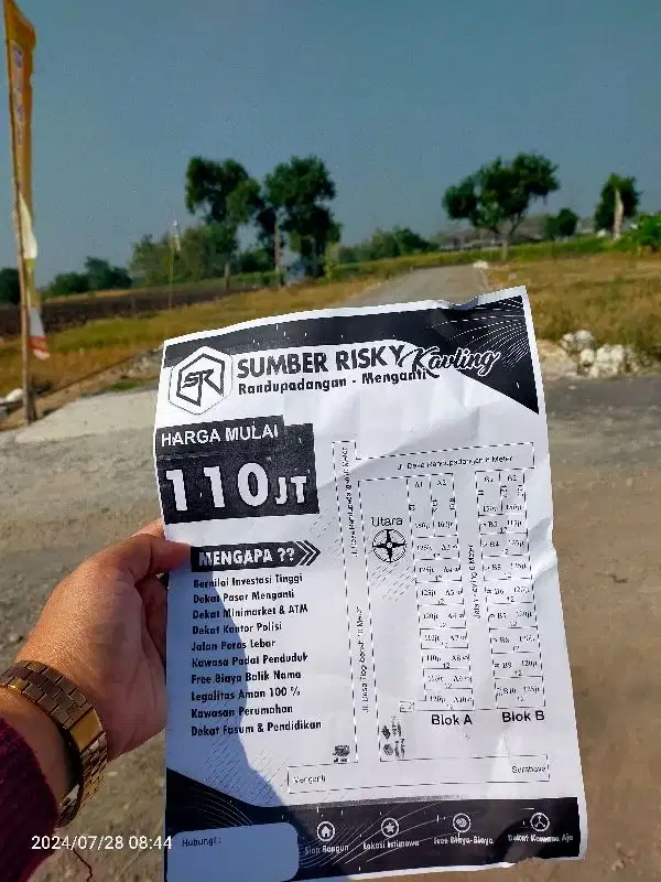 kavling Surabaya barat bisa kredit Dp 20jt angsuran 1jt 5thn