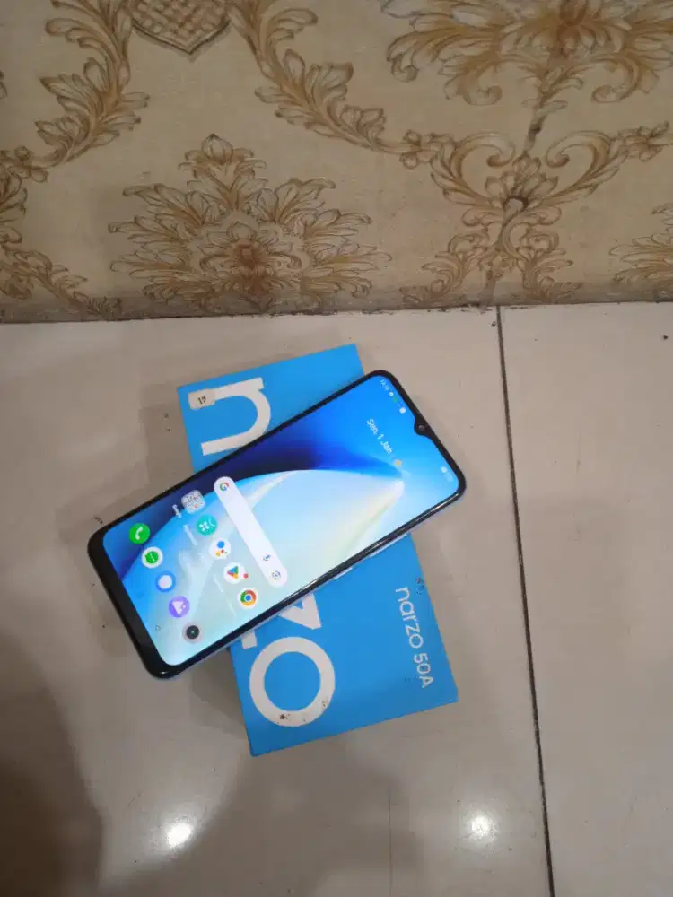 Realme narzo 50A ram 4/64 lkp msh original semua minus cas bukan ori