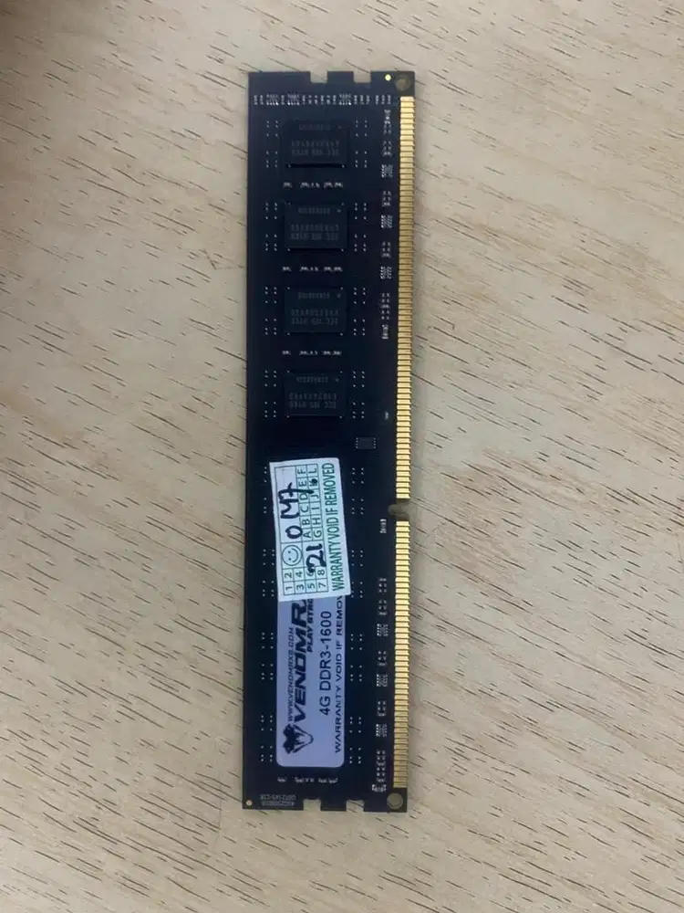 Memory RAM VenomRX 4GB DDR3 1600 Mhz