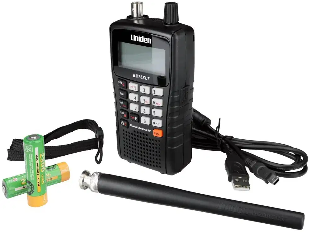 Uniden Bearcat BC75XLT Handheld Mobile 300 Channel 10 Bank