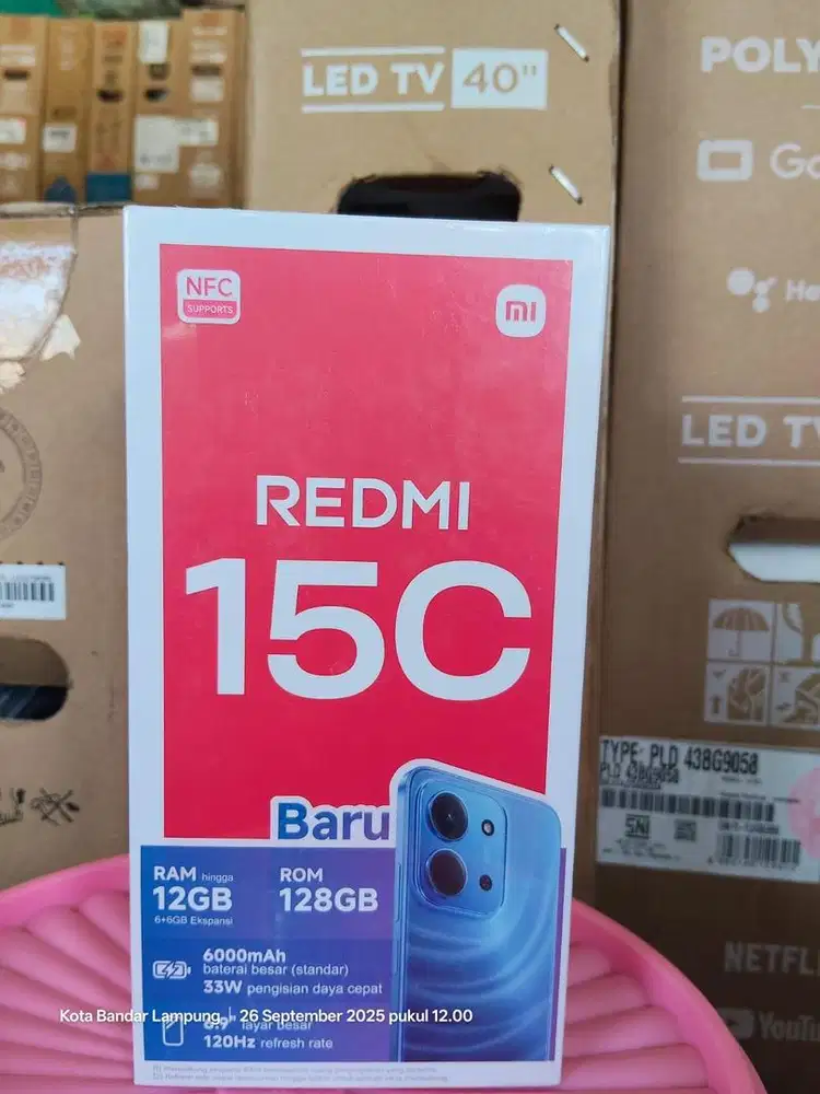 Xiaomi redmi 15c ram 6/128gb harga promo ,garansi remi